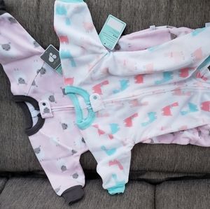 Baby girl footed pajamas 12 months